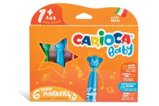 Carioca - Marker w/baby handle (6pcs) (809409)