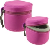 Navitech Purple Water Resistant Camera Lens Case For Sony FE 50mm F2.5 G Lens