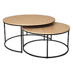 Nordic Furniture Group Muran soffbord vitpigmenterad ek Ø90/75 cm