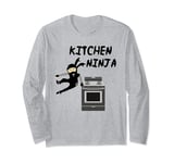 Kitchen Ninja The Best Cook Ninjas Long Sleeve T-Shirt