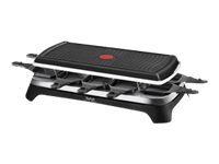Tefal RE 4588 - Raclette/grill - 1.4 kW - rustfritt stål / svart