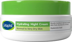 Cetaphil Hyaluronic Acid Night Cream, 50Ml, Moisturiser for Sensitive Skin, Hydr