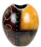 Vase pour Fleurs séchées - Bouquets de Pampas - Vase cylindrique en céramique - Vase décoratif pour décoration de Table - Vase Marron en céramique