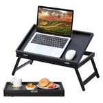 Sängbricka - VEVOR - Frukostserveringsbricka Fällbar Justerbar Sängbord 51x31 cm