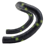 Supacaz Super Sticky Kush Styrlinda Neon Yellow Stars + Ano Black Plugs