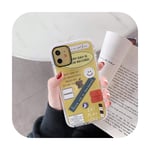 Surprise S Fashion Letter Label Phone Case For Iphone 11 Pro Max 7 8 Plus X Xr Xs Max Back Cover Cute Transparent Soft Cases Funda-Wy172-1-For Iphone7