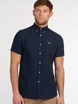 Barbour Short Sleeve Oxford Tailored Fit Shirt - Navy, Navy, Size 3Xl, Men