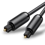 Ugreen Audio Digital Optical Fiber Toslink Kabel 1.5m - Grå - TheMobileStore Datortillbehör