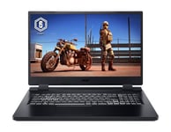 Acer Nitro 5 AN517-55-54Q8 Ordinateur Portable Gaming 17,3'' FHD IPS 144 Hz, PC Portable Gamer (Intel Core i5-12500H, NVIDIA GeForce RTX 3050Ti, RAM 8 Go, 512 Go SSD, Windows 11) - Laptop Gaming Noir