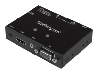 StarTech.com 2x1 VGA + HDMI to VGA Converter Switch w/ Priority Switching - Multi-format VGA and HDMI to VGA Selector - 1080p (VS221HD2VGA) - Video-/ljudomkopplare - skrivbordsmodell - för P/N: SVA5N3NEUA