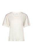 Sakayla T-Shirt 15202 Tops T-shirts & Tops Short-sleeved Cream Samsøe Samsøe