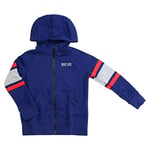 Nike Air Hoodie Full Zip Sweat à Capuche Mixte Enfant, Blue Void/DK Grey Heather/Whit, FR : XS (Taille Fabricant : XS)