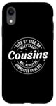 Coque pour iPhone XR Side By Side Or Miles Apart, Cousin Will Always Connected