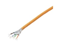 Tru Components Strømkabel Cat 7 S/Ftp 4 X 2 X 0.24 Mm² Cpr-Dca-Certificeret Orange 305 M