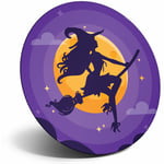 Awesome Fridge Magnet - Purple Spooky Witch Full Moon Cool Gift #14436
