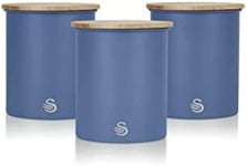 SWAN NORDIC BLUE CANISTER SET ✅ KITCHEN CANISTERS SUGAR STORAGE CONTAINERS || UK