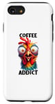 Coque pour iPhone SE (2020) / 7 / 8 Mug Coffee Addict Espresso Lustiges Huhn Motiv Fun