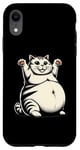 Coque pour iPhone XR Motif de gros chat amusant pour les amoureux des animaux