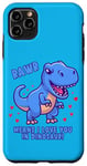 iPhone 11 Pro Max Rawr Means I Love You In Dinosaur with Big Blue Dinosaur Case