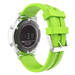 MoKo Strap Compatible with Samsung Galaxy Watch 3 45mm/Gear S3 Frontier/Classic/Galaxy Watch 46mm/Huawei Watch 3/3 Pro/GT2 Pro/GT2e/GT/GT2 46mm, 22mm Silicone Replacement Watch Band, Fluorescent Green