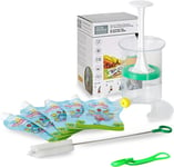 Fill n Squeeze Baby Weaning Pouch System, 500ml Baby Food Maker with 5 Reusable