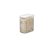 Mepal Boîte Rangement Cuisine Rectangulaires - Boîte de Stockage Transparente avec Couvercle - Rangement et Organisation de Cuisine - Boite Hermétique Alimentaire & Empilable - 1500 ml - White