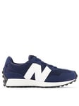 New Balance Kids Boys 327 Trainers - Navy, Navy, Size 12 Younger