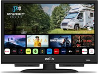 Cello 16 Inch Smart 12v TV WiFi 1080p Freeview Play Bluetooth CARAVAN HGV TV