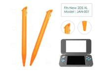 2 x Orange Stylus for New Nintendo 2DS XL/LL Plastic Replacement Parts Pen