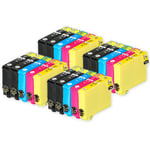 20 Ink Cartridges XL (Set+Bk) for Epson Expression Home XP-2105 XP-3105 XP-4105