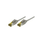 Tecline Câble Ethernet de catégorie 6a Gris 0,5 m