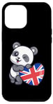 iPhone 14 Pro Max United Kingdom Heart with Panda Pride British Flag UK Roots Case