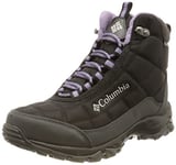Columbia FIRECAMP BOOT Waterproof Women's Snow Boots, Black x Plum Purple, 6 UK