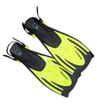 Typhoon Junior T-Jet Fins LGE. UK Size 1 to 4 Yellow