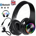 Wireless Headphones RGB Bluetooth 5.0 Gaming Headset for PC Laptop Xbox One PS5