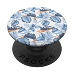 Back To The Future Delorean Floral Print PopSockets Swappable PopGrip