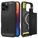 Spigen iPhone 16 Pro Max Case Rugged Armor MagSafe Black