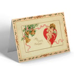 VALENTINES DAY CARD - Vintage Design - My Heart's Message
