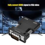 1080p Hdmi Female To Vga Male With Audio Output Converter Ad