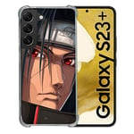 Cokitec Coque Renforcée en Verre Trempé pour Samsung Galaxy S23 Plus Manga Naruto Itachi Visage