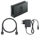 Official Nintendo Switch Charging TV Dock Set Black (Dock/Power Cable/HDMI) EU