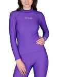IQ-Company UV 300 Slim fit t-Shirt de vêtements à Manches Longues pour Femme, Violet, Taille S