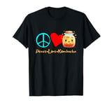 Kombucha Tee Spruch Peace, Love, Kombucha T-Shirt