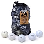 Second Chance Nike Mix Recycled Golf Balls (Lake Golf Balls), Balles de Golf Nike 24 Lake Grade B Unisexe-Adulte, Blanc, 24 -