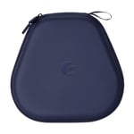 Carrying Case for AirPods Max, Hard Travel Case Cover Storage Bag with Low Power Sleep Mode for AirPods Max, Premium PU Leather, Waterproof Shock-Proof and Portable (Navy Blue)