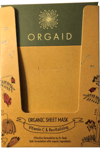 Orgaid Organic Sheet Mask Vitamin C & Revitalizing, 12-pack