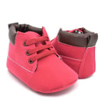 Newborn Baby Boy Girl Moccasins Shoes First Walker Red 1