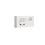 Jusch - Cutie depozitare router WiFi, Lemn, 20x38x8.5 cm, Alb