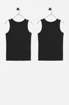 Name it kids - Linne nkmTank Top 2-pack - Svart