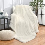 Shaggy Longfur Konstgjord Pälsfilt, Fuzzy Pläd 80*120cm